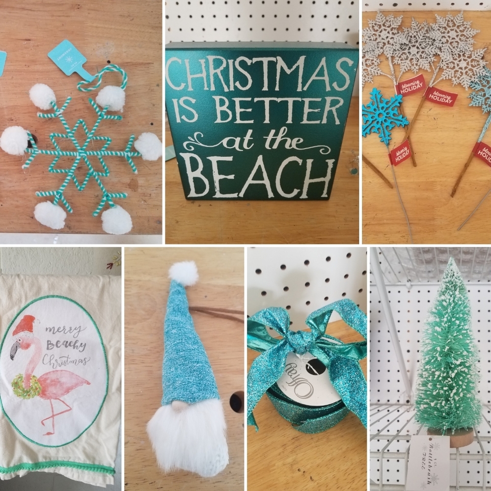 Assorted Holiday Decor - Coastal Colors